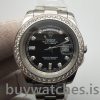 Rolex Day-Date 218349 Erkek 41 mm Siyah Elmaslı Otomatik Saat
