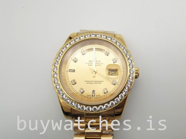 Rolex Day-Date 128348rbr 36 mm Altın Pırlantalı Unisex Otomatik Saat